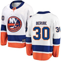 Jean-Francois Berube New York Islanders Men's Fanatics Branded White Breakaway Away Jersey