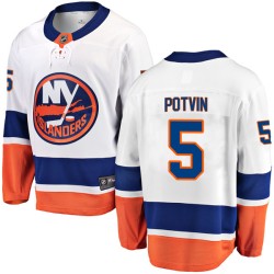 Denis Potvin New York Islanders Youth Fanatics Branded White Breakaway Away Jersey
