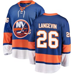 Dave Langevin New York Islanders Men's Fanatics Branded Blue Breakaway Home Jersey