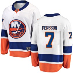 Stefan Persson New York Islanders Men's Fanatics Branded White Breakaway Away Jersey