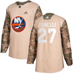 John Tonelli New York Islanders Men's Adidas Authentic Camo Veterans Day Practice Jersey