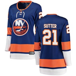 Brent Sutter New York Islanders Women's Fanatics Branded Blue Breakaway Home Jersey