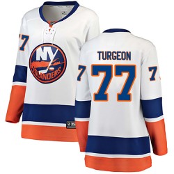 Pierre Turgeon New York Islanders Women's Fanatics Branded White Breakaway Away Jersey