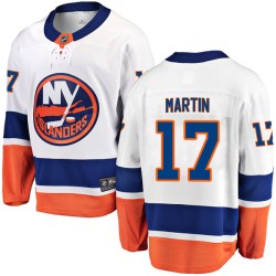 Matt Martin New York Islanders Men's Fanatics Branded White Breakaway Away Jersey