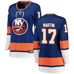 Matt Martin New York Islanders Women's Fanatics Branded Blue Breakaway Home Jersey