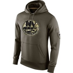 New York Islanders Men's Nike Olive Salute to Service KO Performance Hoodie