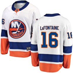Pat LaFontaine New York Islanders Men's Fanatics Branded White Breakaway Away Jersey