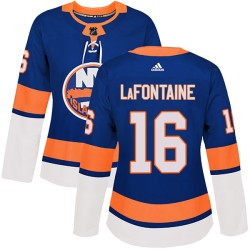 Pat LaFontaine New York Islanders Women's Adidas Authentic Royal Home Jersey