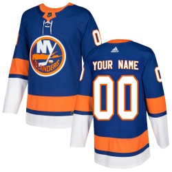 Custom New York Islanders Men's Adidas Authentic Royal Home Jersey
