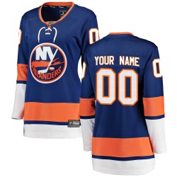Custom New York Islanders Women's Fanatics Branded Blue Breakaway Home Jersey