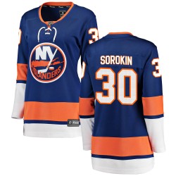 Ilya Sorokin New York Islanders Women's Fanatics Branded Blue Breakaway Home Jersey