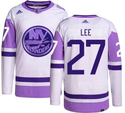 Anders Lee New York Islanders Youth Adidas Authentic Hockey Fights Cancer Jersey