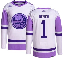 Glenn Resch New York Islanders Youth Adidas Authentic Hockey Fights Cancer Jersey