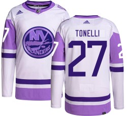 John Tonelli New York Islanders Youth Adidas Authentic Hockey Fights Cancer Jersey