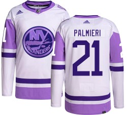 Kyle Palmieri New York Islanders Men's Adidas Authentic Hockey Fights Cancer Jersey