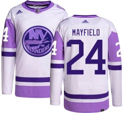 Scott Mayfield New York Islanders Youth Adidas Authentic Hockey Fights Cancer Jersey