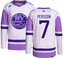 Stefan Persson New York Islanders Men's Adidas Authentic Hockey Fights Cancer Jersey