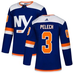 Adam Pelech New York Islanders Men's Adidas Authentic Blue Alternate Jersey