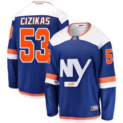 Casey Cizikas New York Islanders Men's Fanatics Branded Blue Breakaway Alternate Jersey