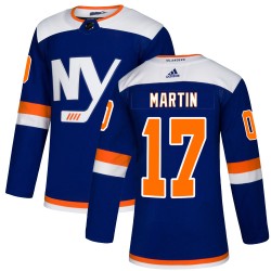 Matt Martin New York Islanders Youth Adidas Authentic Blue Alternate Jersey