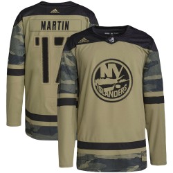 Matt Martin New York Islanders Youth Adidas Authentic Camo Military Appreciation Practice Jersey