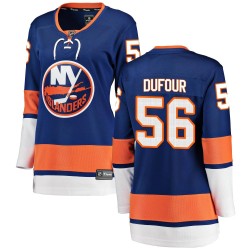 William Dufour New York Islanders Women's Fanatics Branded Blue Breakaway Home Jersey