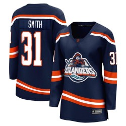 Billy Smith New York Islanders Women's Fanatics Branded Navy Breakaway Special Edition 2.0 Jersey