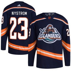 Bob Nystrom New York Islanders Youth Adidas Authentic Navy Reverse Retro 2.0 Jersey