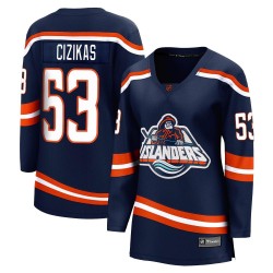 Casey Cizikas New York Islanders Women's Fanatics Branded Navy Breakaway Special Edition 2.0 Jersey
