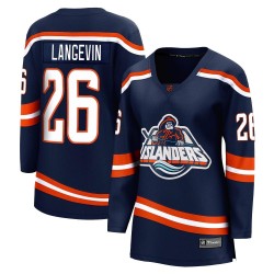 Dave Langevin New York Islanders Women's Fanatics Branded Navy Breakaway Special Edition 2.0 Jersey