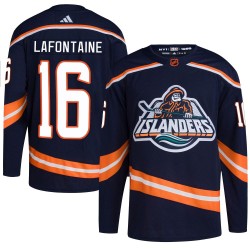 Pat LaFontaine New York Islanders Youth Adidas Authentic Navy Reverse Retro 2.0 Jersey