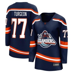Pierre Turgeon New York Islanders Women's Fanatics Branded Navy Breakaway Special Edition 2.0 Jersey