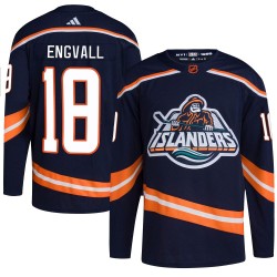Pierre Engvall New York Islanders Men's Adidas Authentic Navy Reverse Retro 2.0 Jersey