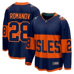 Alexander Romanov New York Islanders Men's Fanatics Branded Navy Breakaway 2024 Stadium Series Jersey