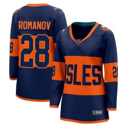 Alexander Romanov New York Islanders Women's Fanatics Branded Navy Breakaway 2024 Stadium Series Jersey