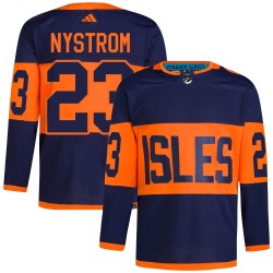 Bob Nystrom New York Islanders Men's Adidas Authentic Navy 2024 Stadium Series Primegreen Jersey