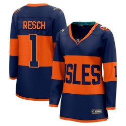 Glenn Resch New York Islanders Women's Fanatics Branded Navy Breakaway 2024 Stadium Series Jersey