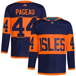 Jean-Gabriel Pageau New York Islanders Men's Adidas Authentic Navy 2024 Stadium Series Primegreen Jersey