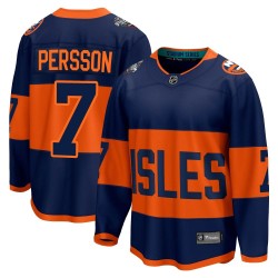 Stefan Persson New York Islanders Men's Fanatics Branded Navy Breakaway 2024 Stadium Series Jersey