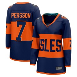 Stefan Persson New York Islanders Women's Fanatics Branded Navy Breakaway 2024 Stadium Series Jersey