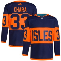 Zdeno Chara New York Islanders Men's Adidas Authentic Navy 2024 Stadium Series Primegreen Jersey