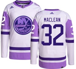 Kyle MacLean New York Islanders Men's Adidas Authentic Hockey Fights Cancer Jersey