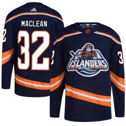 Kyle MacLean New York Islanders Men's Adidas Authentic Navy Reverse Retro 2.0 Jersey
