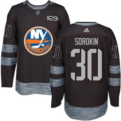 Ilya Sorokin New York Islanders Men's Authentic Black 1917-2017 100th Anniversary Jersey