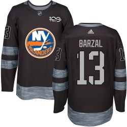Mathew Barzal New York Islanders Men's Authentic Black 1917-2017 100th Anniversary Jersey