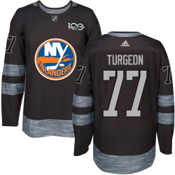 Pierre Turgeon New York Islanders Men's Authentic Black 1917-2017 100th Anniversary Jersey