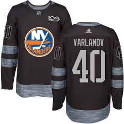 Semyon Varlamov New York Islanders Men's Authentic Black 1917-2017 100th Anniversary Jersey