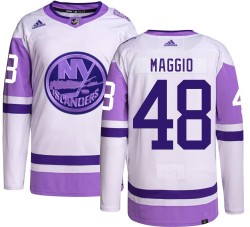 Matthew Maggio New York Islanders Men's Adidas Authentic Hockey Fights Cancer Jersey