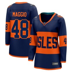 Matthew Maggio New York Islanders Women's Fanatics Branded Navy Breakaway 2024 Stadium Series Jersey