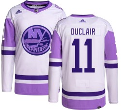 Anthony Duclair New York Islanders Youth Adidas Authentic Hockey Fights Cancer Jersey